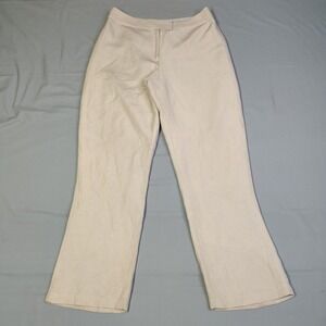 Pendleton Womens Beige Linen Blend Lined Dress Pants Trousers Size 8 Neutral